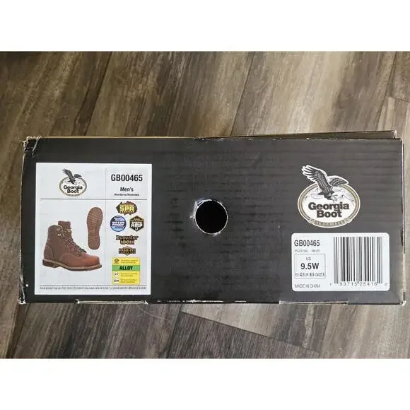 Georgia Boot Men's AMP LT Edge Waterproof Work Boot - Alloy Toe - GB00465 9.5 W - Picture 2 of 4